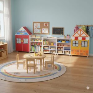 RENKLİ EV DOLAP SETİ