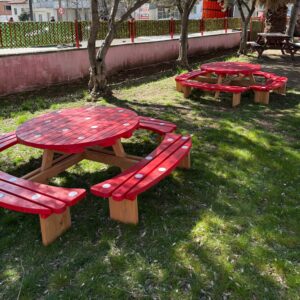 Alternative view of AHŞAP MANTAR PİKNİK MASASI